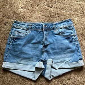 Wax Jean Blue Jean Shorts with Rolled Cuffs